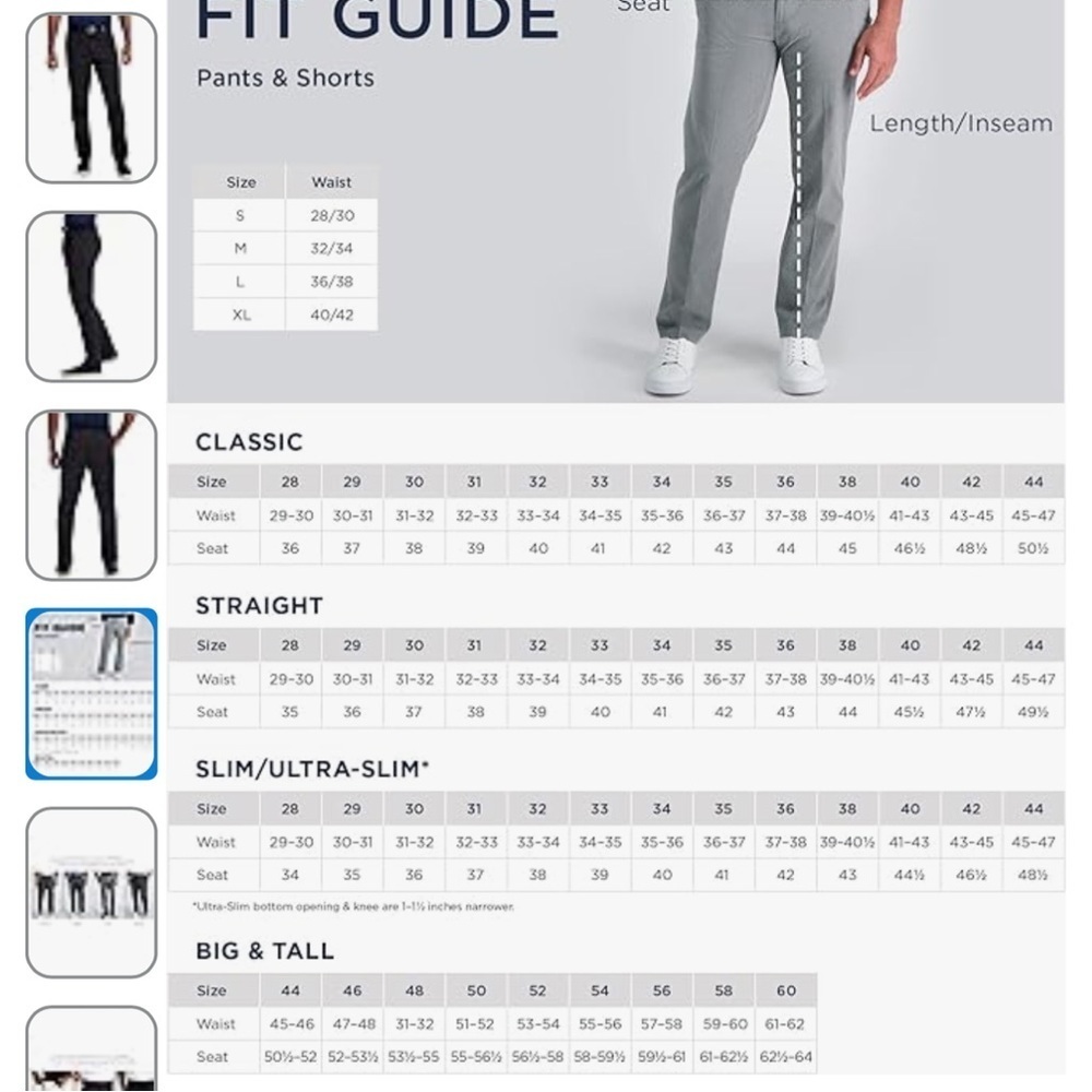 Men's Haggar Active Flex Pants Color- Lead Sz 38x29 NWT - Picture 9 of 9